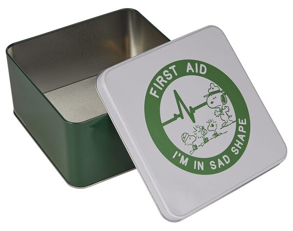 PEANUTS Dóza First Aid - zelená