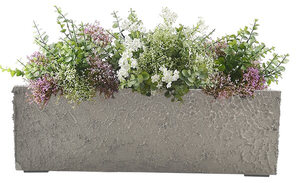 AMADEA Betonový truhlík odlehčený - hrubý, 53x22,5x17,5 cm, český výrobek