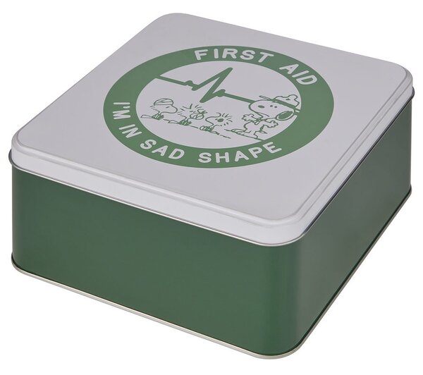 PEANUTS Dóza First Aid - zelená