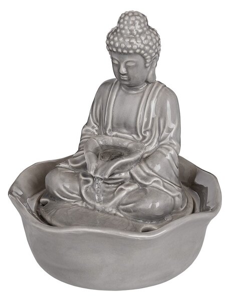 BALANCE Stolní fontána Buddha - šedá