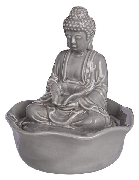 BALANCE Stolní fontána Buddha - šedá