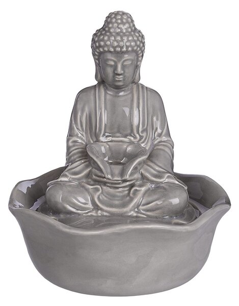 BALANCE Stolní fontána Buddha - šedá