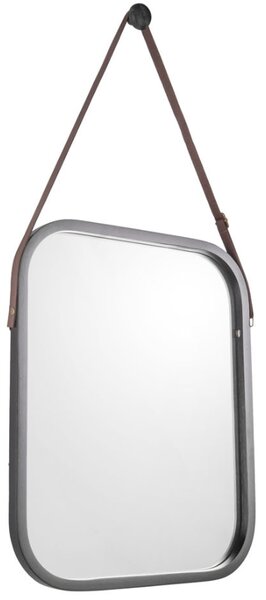Time for home Černé bambusové závěsné zrcadlo Idylica 33 x 40,5 cm