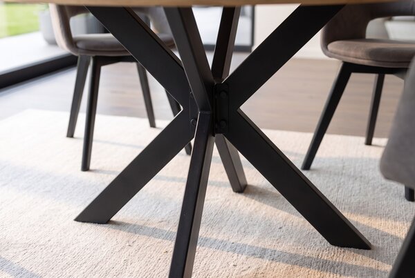 Kulatý jídelní stůl INFINITY HOME 120 CM krémový masiv mango Nábytek | Jídelní prostory | Jídelní stoly | Kulaté
