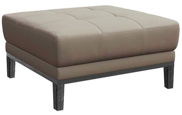 Šedá kožená podnožka MESONICA Musso Tufted