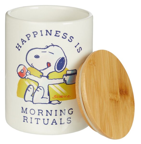 PEANUTS Dóza "Morning Rituals" střední - bílá