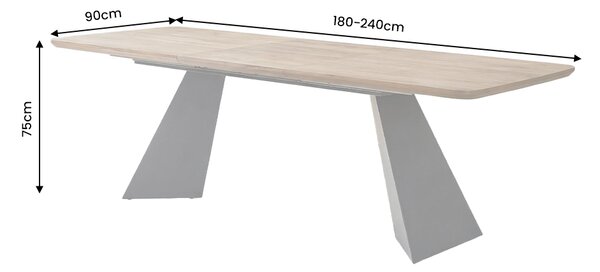 Rozkládací jídelní stůl PRESTIGE 180-240 CM ořechová dýha Nábytek | Jídelní prostory | Jídelní stoly | Rozkládací
