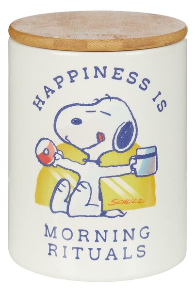 PEANUTS Dóza "Morning Rituals" velká - bílá
