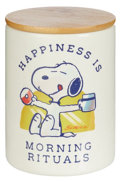 PEANUTS Dóza "Morning Rituals" střední - bílá