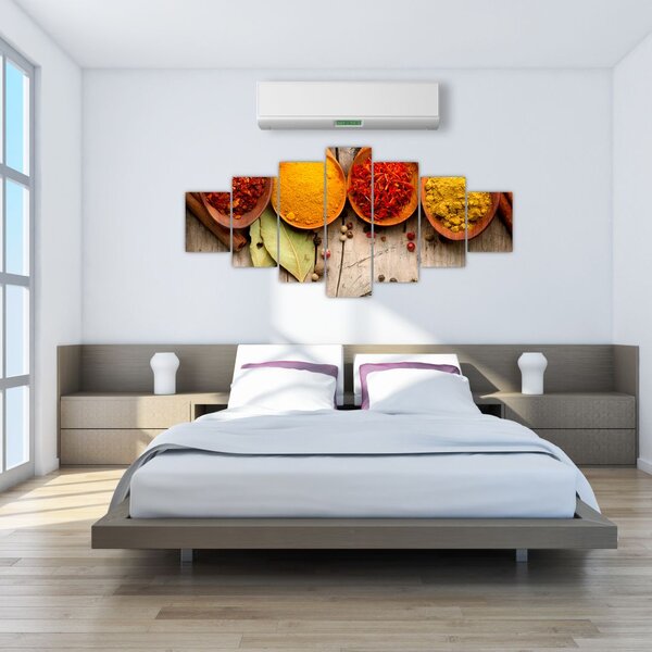 Obraz - Koření na dřevě (210x100 cm)