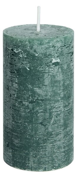RUSTIC Svíčka 13 cm - tm. zelená