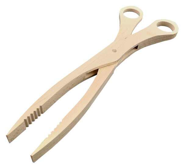 AMADEA Dřevěné nůžky na grilování, masivní dřevo, délka 27 cm