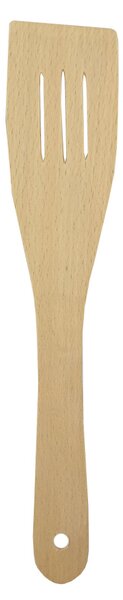 AMADEA Dřevěná obracečka rovná s drážkami, masivní dřevo, 28 cm
