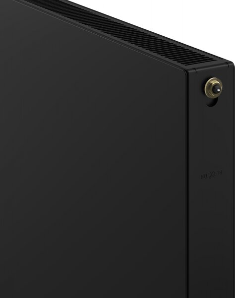 Mexen, Mexen Flat CVF21 panelový radiátor 900 x 1300 mm, spodní připojení, 2066 W, černý - W621F-090-130-70
