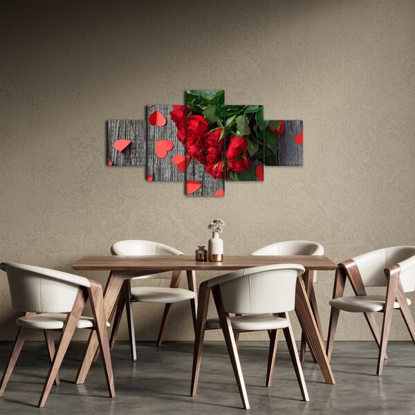 Obraz - kytice růží (125x70 cm)