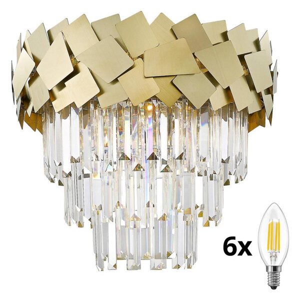 Brilagi - LED Křišťálové stropní svítidlo MIRAGE 6xE14/40W/230V
