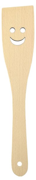 AMADEA Dřevěná obracečka s obličejem, masivní dřevo, 28 cm