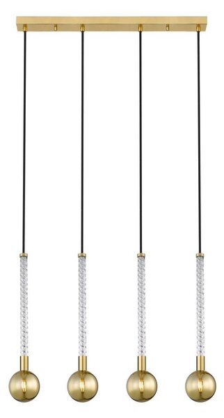 Zuma Line P0583-04A-2GHF - Lustr na lanku MIDA 4xG9/6W/230V mosaz