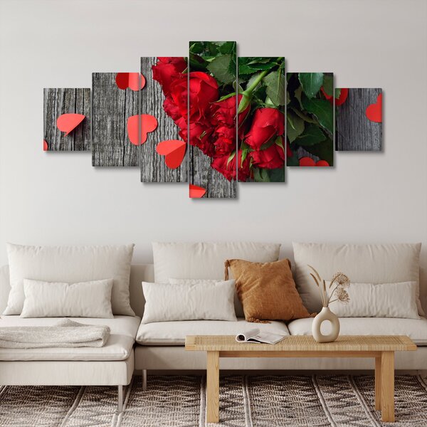 Obraz - kytice růží (210x100 cm)