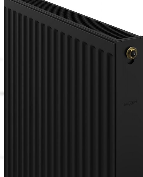 Mexen CV21, panelový radiátor 900 x 700 mm, spodní připojení, 1243 W, černá, W621-090-070-70
