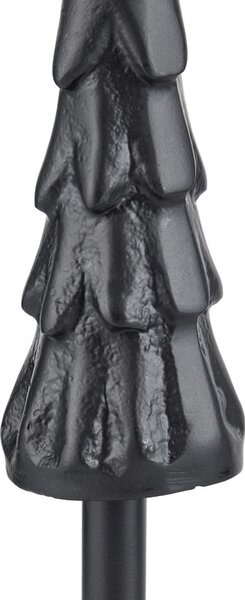 X-MAS Dekorační jedle kovová 25 cm - černá