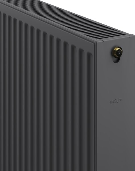 Mexen, Panelový radiátor Mexen CV22 600 x 400 mm, spodní připojení, 661 W, antracit - W622-060-040-66