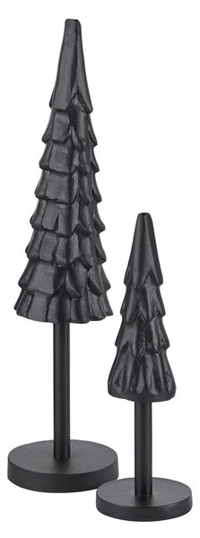 X-MAS Dekorační jedle kovová 25 cm - černá