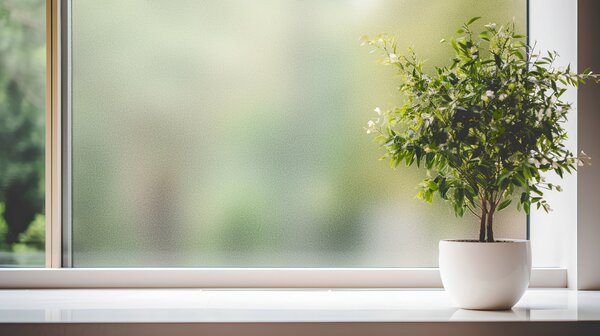 DIMEX | Průsvitná fólie na okno 40-003 | Mléčná matná | šíře 40 cm
