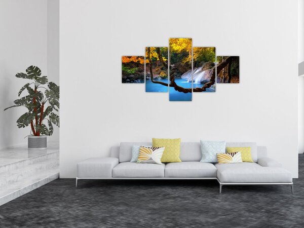 Obraz - Vodopády v Asii (125x70 cm)
