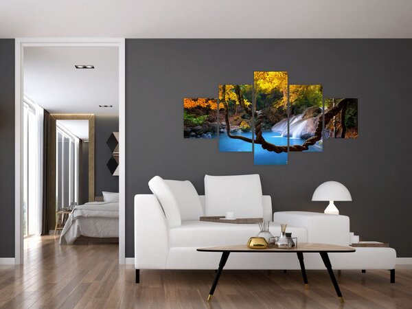 Obraz - Vodopády v Asii (125x70 cm)