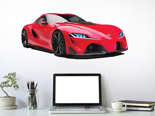 Toyota FT-1 textilní přelepitelná samolepka na zeď 47 x 21 cm