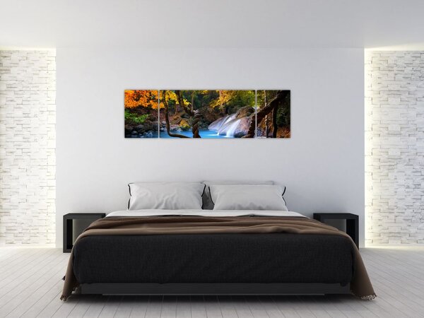 Obraz - Vodopády v Asii (170x50 cm)