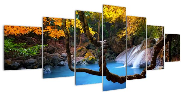 Obraz - Vodopády v Asii (210x100 cm)