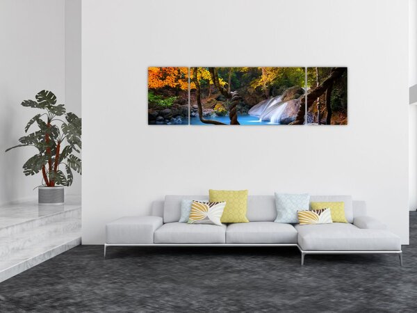 Obraz - Vodopády v Asii (170x50 cm)