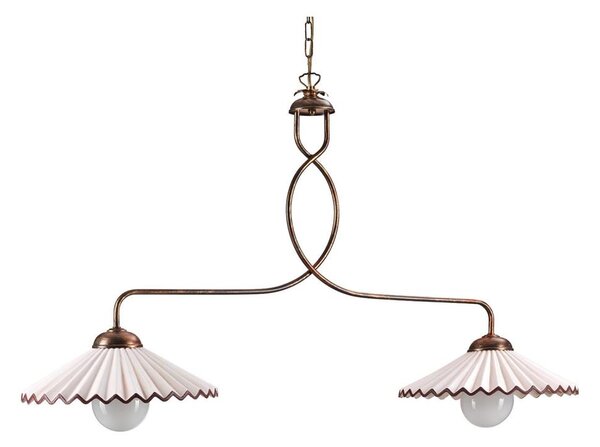 ONLI - Lustr na řetězu ROSINA 2xE27/22W/230V bronzová