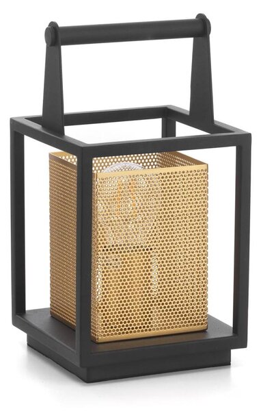 ONLI - Stolní lampa MALIK 1xE27/22W/230V 29 cm zlatá/černá