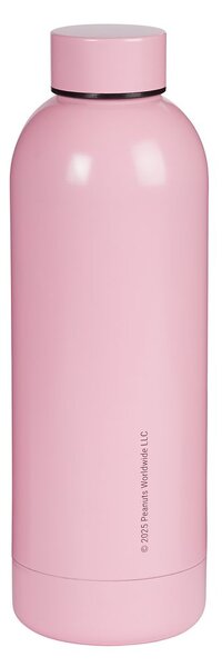 PEANUTS Láhev nerezová 500 ml - růžová
