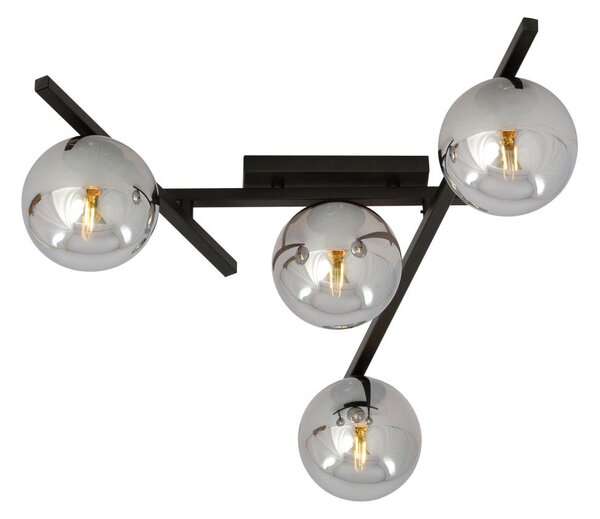 Stropní svítidlo SMART 4xE14/10W/230V černá/šedá