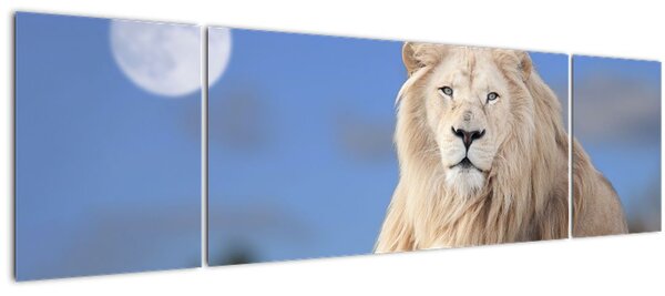 Obraz - Bílý lev (170x50 cm)