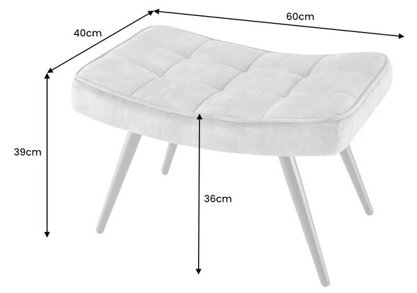 Designová taburetka Scandinavia šampaňská 61cm