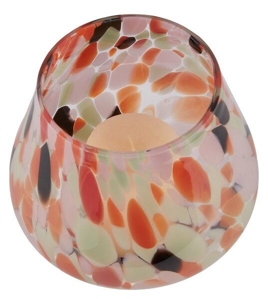CONFETTI Lucerna 18 cm - hnědá