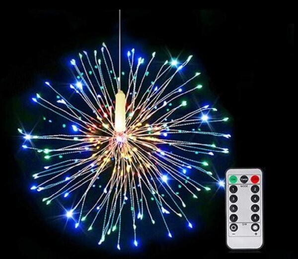 LED dekorativní světlo ohňostroj, Firework, USB nápajení, různé barvy na výběr Barva: Teplá bílá