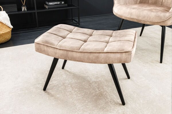 Designová taburetka Scandinavia šampaňská 61cm