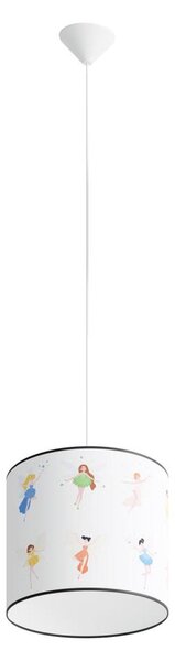 Sollux SL.1416 - Dětský lustr na lanku FAIRY 1xE27/15W/230V pr. 30 cm