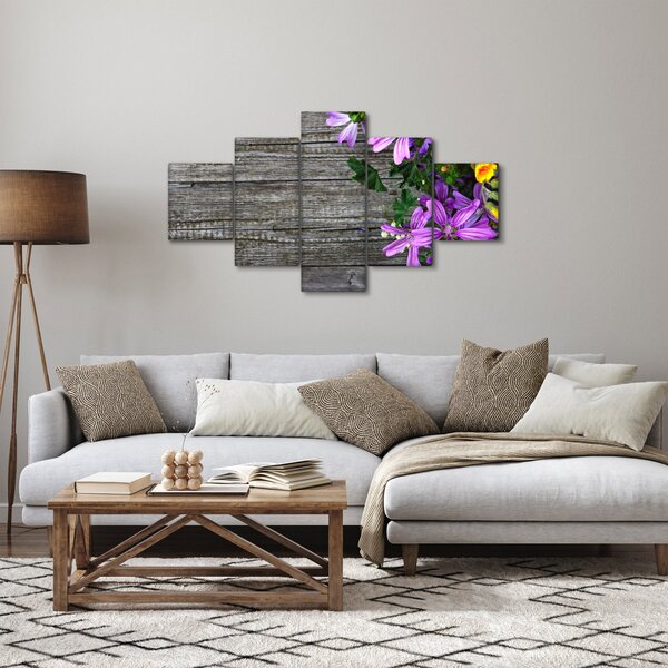 Obraz - luční květiny (125x70 cm)