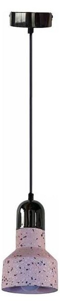 Lustr na lanku TERRAZZO 1xE27/60W/230V pr. 12 cm červená