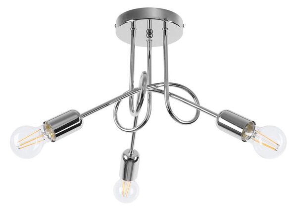 Sollux SL.1440 - Přisazený lustr LOOP 3xE27/15W/230V chrom