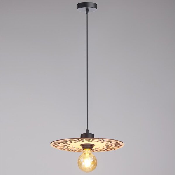 Lustr na lanku FALCO 1xE27/60W/230V pr. 30 cm béžová