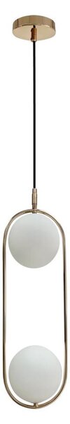 Lustr na lanku CORDEL 2xG9/28W/230V zlatá