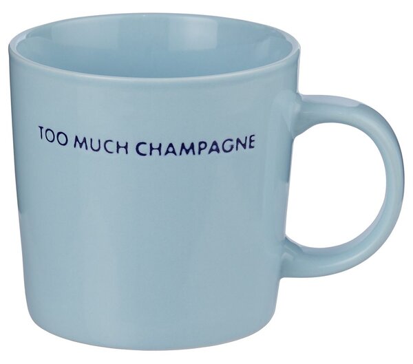 GOOD VIBES Hrnek "Champagne" 400 ml - modrá